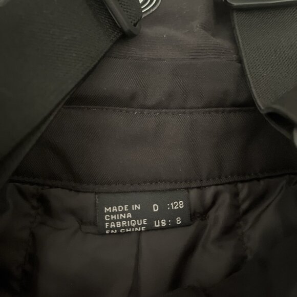 Killtec Level 3 Snow Pants Bibs Youth Size 8 Black Tech Line Ski Snowboard - Picture 3 of 6